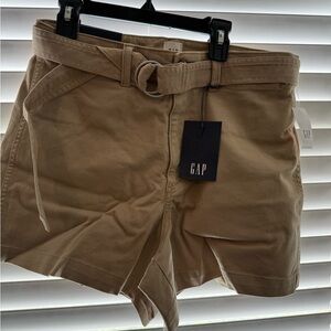 GAP Tan Belted Shorts